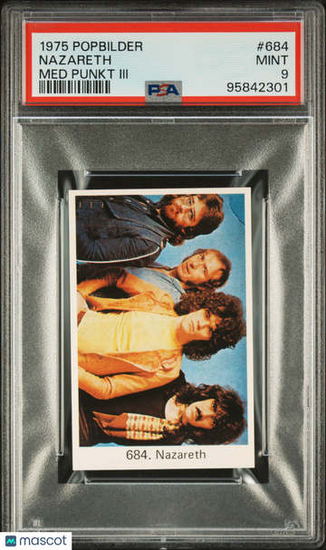 1975 Popbilder Popbilder Med Punkt III Nazareth #684 PSA 9