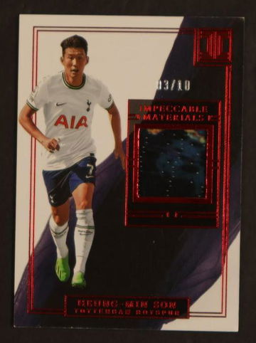 2022-23 Panini Impeccable Impeccable Materials Heung-Min Son #IM-SON Patch /10