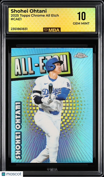 2025 Topps Chrome All Etch Shohei Ohtani #CAE1 MBA 10
