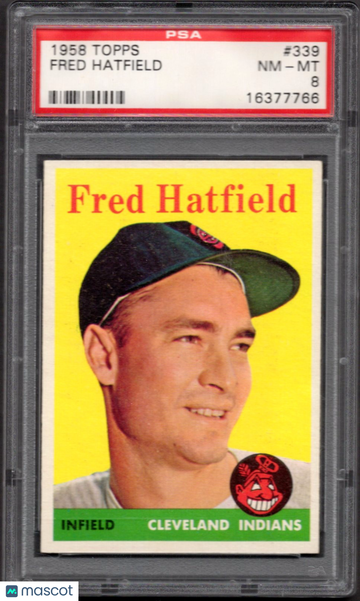 1958 Topps Fred Hatfield #339 PSA 8