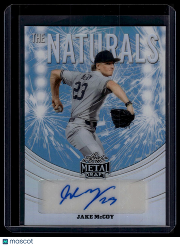2026 Leaf Metal Draft Jake McCoy #TN-JMC The Naturals Blue SN AU