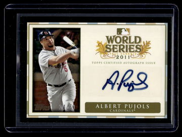 2012 Topps Series 1 World Series Champions Albert Pujols #WCA-AP Auto /50