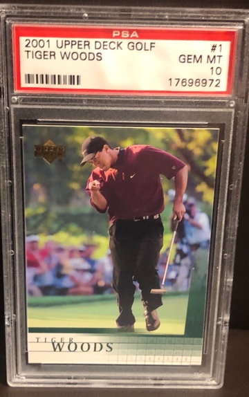 Tiger Woods 2001 Upper Deck Golf Rookie
