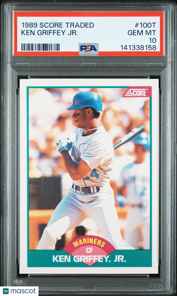 1989 Score Traded Ken Griffey JR. #100T PSA 10