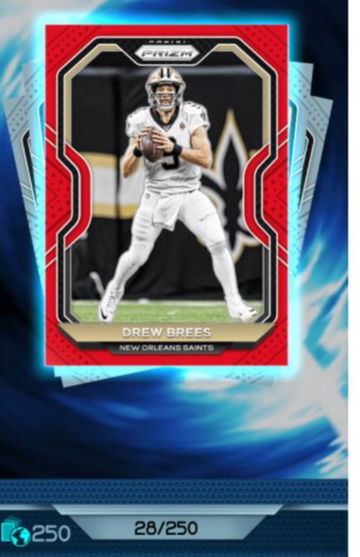 Panini Blitz 2020 Prizm Red Drew Brees /250