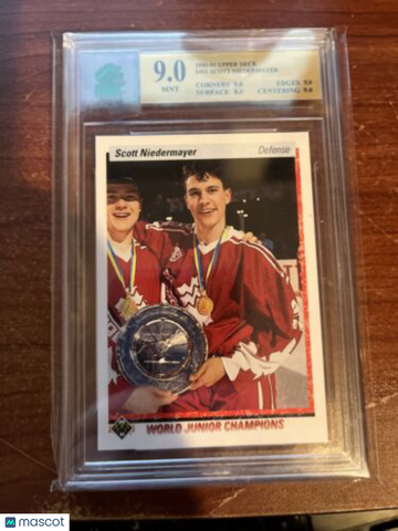 1990-91 Upper Deck Scott Niedermayer Rookie MNT 9