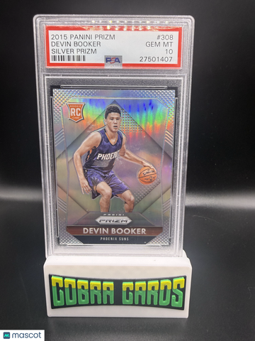 2015 Panini Prizm Devin Booker #308 Silver PSA 10