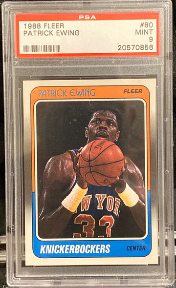 1988 Fleer Patrick Ewing PSA 9