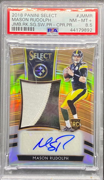 2018 Select RPA Patch Auto /25 Mason Rudolph PSA 8.5 