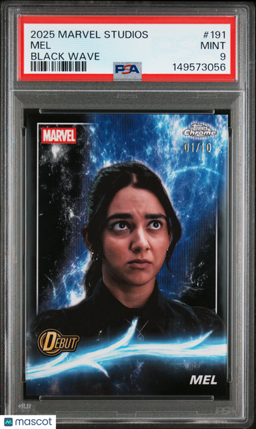 2025 Topps Marvel Studios Chrome Mel 01/10 #191 PSA 9
