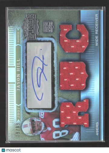 2007 Topps Triple Threads Jason Hill #138 Sepia /89 Patch