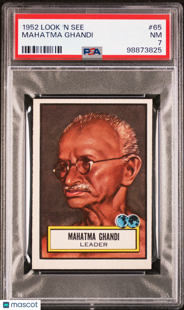 1952 Look 'N See Mahatma Ghandi #65 PSA 7