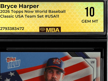 2026 Topps Now World Baseball Classic Bryce Harper #USA11 USA Team Set MBA 10