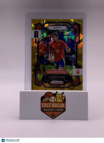2026 Panini Prizm Monopoly FIFA World Cup Lamine Yamal #41 Gold Ice