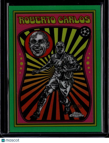 2026 Topps Chrome Ultra Violet All-Stars Roberto Carlos #UV-9 Green /99
