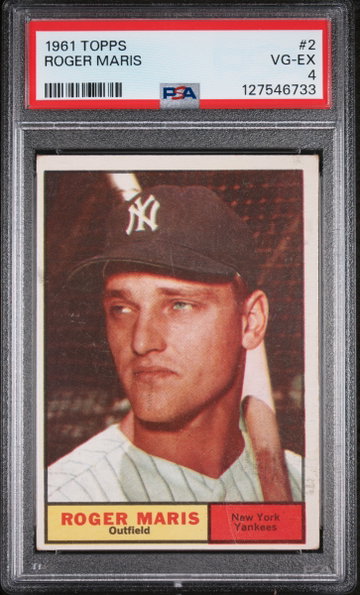 1961 Topps Roger Maris #2 PSA 4