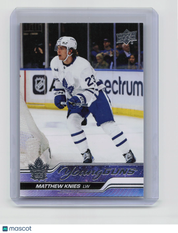 2023-24 Upper Deck Series 1 Young Guns Matthew Knies #222 RC