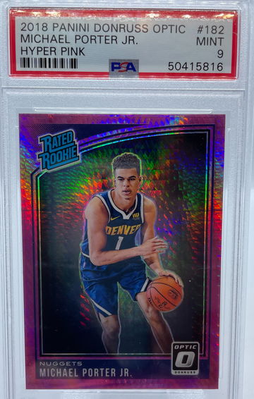 2018 Panini Donruss Optic Michael Porter Jr. Hyper Pink PSA 9 MINT