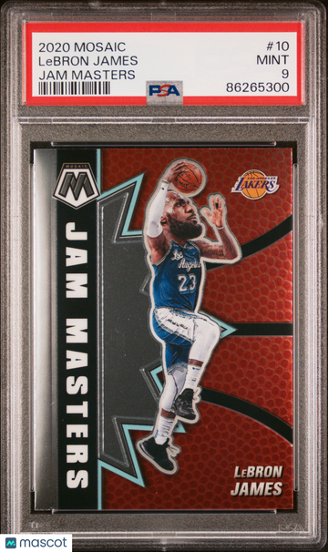 2020 Panini Mosaic Jam Masters LeBron James #10 PSA 9