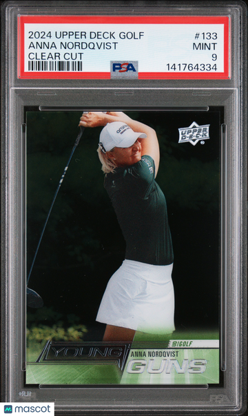2024 Upper Deck Golf Anna Nordqvist #133 Clear Cut Young Guns PSA 9