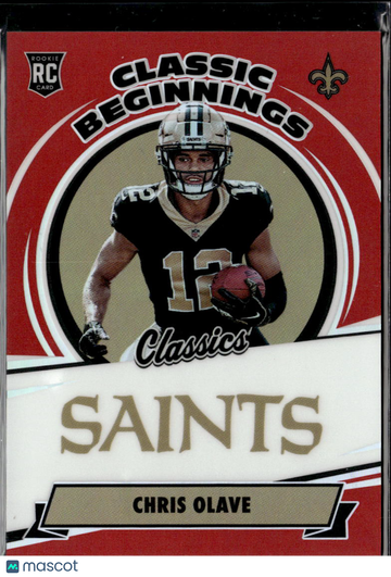 Chris Olave 2022 Panini Classics Classic Beginnings RC /50 New Orleans Saints