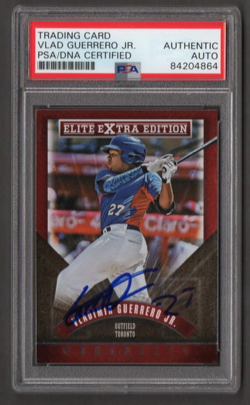 Vladimir Guerrero Jr. Signed Autographed 2015 Elite #169 RC PSA DNA COA