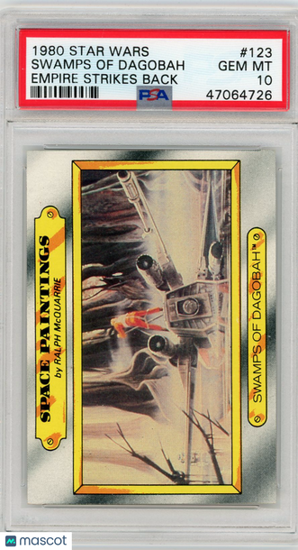 1980 Star Wars Empire Strikes Back Swamps Of Dagobah #123 PSA 10