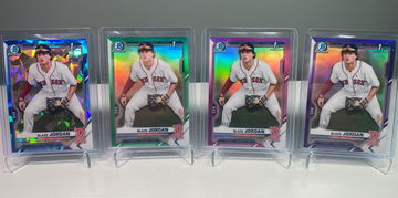 2021 1st Bowman Chrome Prospect Partial Rainbow Blaze Jordan
