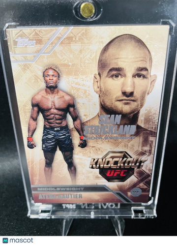 2026 Topps UFC Knockout Octagon Successors Ateba Gautier Sean Strickland #OS-18