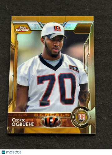 2015 Topps Chrome Cedric Ogbuehi Gold Refractor Rookie