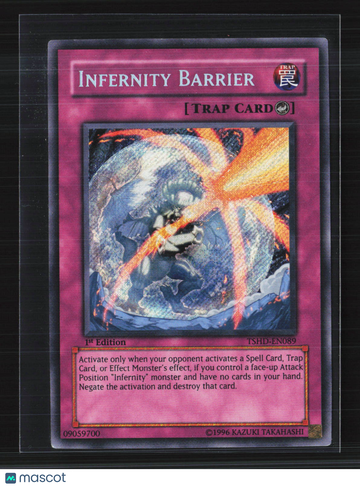 2010 Konami The Shining Darkness Infernity Barrier Super Rare 1st Edition #THSD-EN089