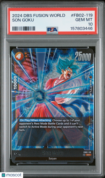2024 Dragon Ball Super Card Game Fusion World Blazing Aura Son Goku PSA 10 #FB02-119