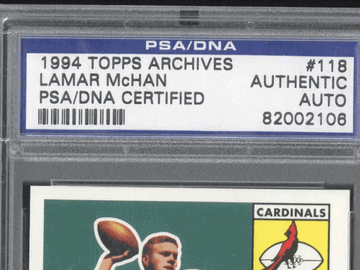 1994 Topps Archives Lamar Mchan #118 Hand Signed Auto PSA Authentic Auto A