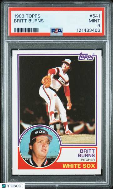 1983 Topps Britt Burns #541 PSA 9