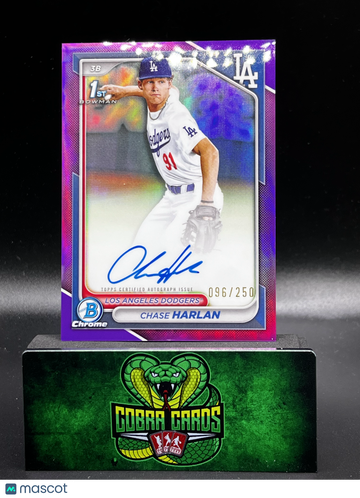 2024 Bowman Chrome Chase Harlan #CPA-CH Purple Refractor 096/250