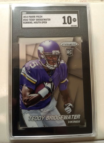 2014 Prizm Teddy Bridgewater RC Running SGC 10