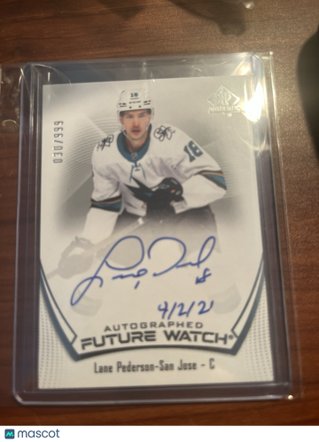 2021 SP Authentic Lane Pederson #108 Short Print Upper Deck