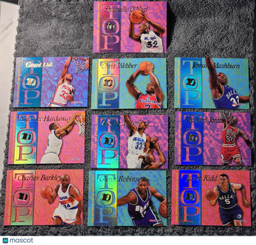 1995 SkyBox NBA Hoops All-Time Rookie Team Grant Hill Alonzo Mourning Chris Webber Jamal Mashburn Jason Kidd Glen Robins