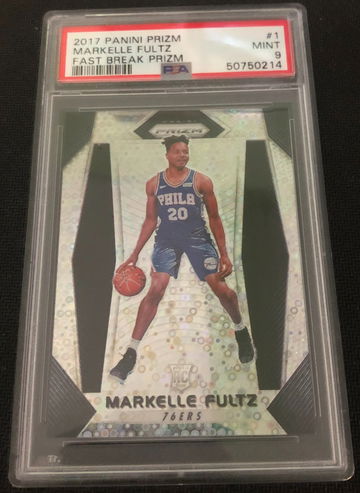 2017 Panini Prizm #1 Markelle Fultz RC Fast Break PSA 9 Mint