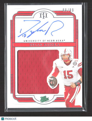 2025 Panini National Treasures Collegiate Dylan Raiola #134 /99 Jersey Patch Memorabilia