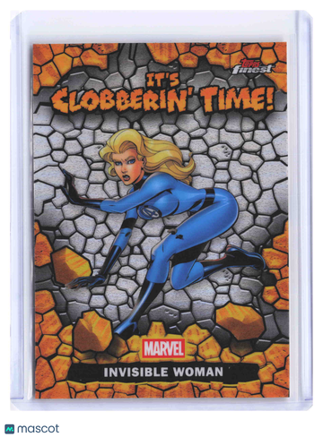 2026 Topps Finest Fantastic Four 65th Anniversary Invisible Woman It's Clobberin' Time! Insert #CT-09