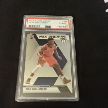 2020 mosaic Zion  Williamson RC PSA 10