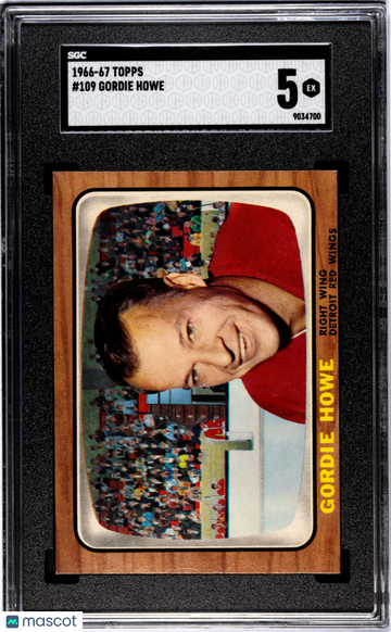 1966 Topps Gordie Howe #109 SGC 5