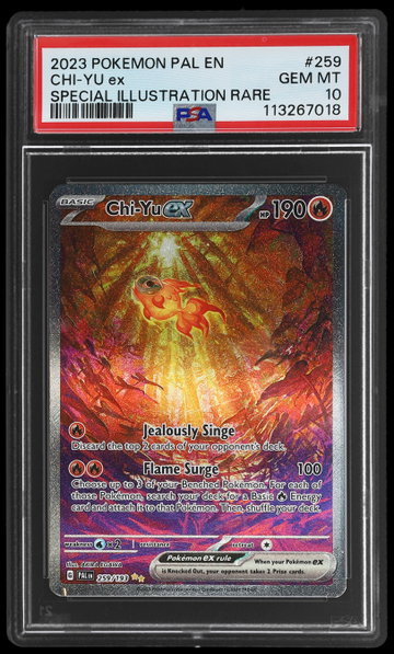 2023 Pokemon Scarlet And Violet Paldea Evolved Chi Yu EX Special Illustration Rare PSA 10