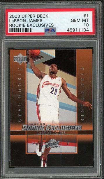 LeBron James 2003 Upper Deck Rookie Exclusives