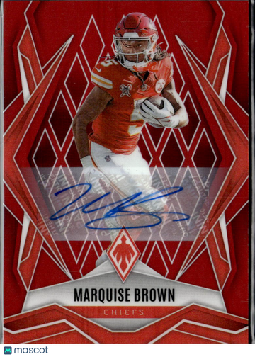 Marquise Brown 2025 Panini Phoenix Football Auto /99 Kansas City Chiefs