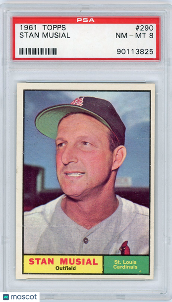 1961 Topps Stan Musial #290 PSA 8