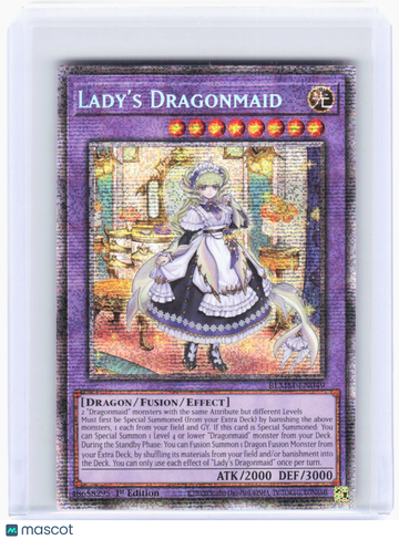YuGiOh! Battles of Legend: Monster Mayhem Lady's Dragonmaid Starlight Rare 1st Edition Foil Trading Card
