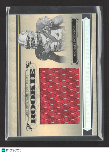 2006 Playoff National Treasures Michael Robinson #134 /25 Authentic Game-Worn Jersey