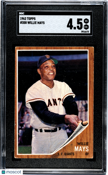 1962 Topps Willie Mays #300 SGC 4.5